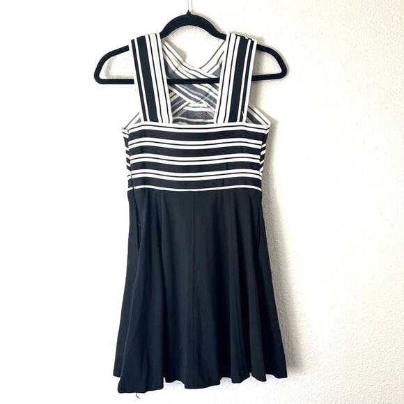Maeve Anthropologie Black & White Dress Size 2 Petite - Picture 4 of 8